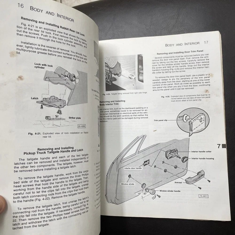 VW Rabbit Diesel Service Manual 1977 1978 1979 1980 (Pickup truck) Bentley